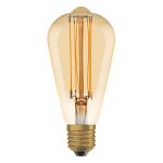 Ledvance Vintage 1906 LED E27 Edison Dorée 5.8W 470lm - 822 Blanc Très Chaud | Dimmable - Équivalent 40W