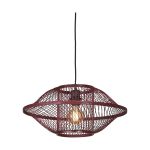 Good&Mojo Suspension Luminaire Maui Bambou Burgundy S | Convient pour 1x E27 