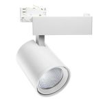 Noxion Spot LED sur rail 3 phases  Spot Stella Blanc 24W 2000lm 50D - 930 Blanc Chaud | Meilleur rendu des couleurs