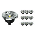 Lot 10x Noxion Lucent Spot LED GU10 AR111 12W 600lm 40D - 927 Blanc Très Chaud | Meilleur rendu des couleurs - Dimmable - Équivalent 80W