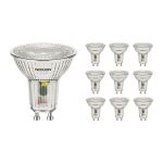Lot 10x Noxion Spot LED GU10 PAR16 3.6W 345lm 36D - 840 Blanc Froid | Équivalent 50W