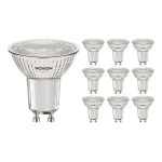 Lot 10x Noxion Spot LED GU10 PAR16 4W 345lm 36D - 830 Blanc Chaud | Équivalent 50W