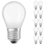Lot 10x Ledvance CLASSIC LED E27 Poire Filament Dépolie 2.8W 250lm - 827 Blanc Très Chaud | Dimmable - Équivalent 25W