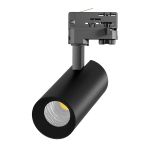 Noxion Spot LED Sur Rail 3 Phases  Ecowhite Aluminium Noir 20W 1970lm 36D - 830 Blanc Chaud | UGR <19
