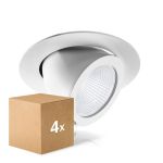 Lot 4x Noxion Downlight LED Forza Blanc 35W 3100lm 36D - 940 Blanc Froid | 168mm - Meilleur Rendu Des Couleurs