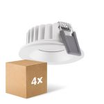 Lot 4x Ledvance LED  SPOT AIR FIX Aluminium  6W 480lm 36D - 927 Blanc Très Chaud | Diamètre 68mm - IP65 - Meilleur Rendu Des Couleurs -  Dimmable