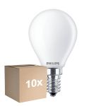 Lot 10x Philips Corepro LED Lustre E14 Boule Dépolie 6.5W 806lm - 840 Blanc Froid | Équivalent 60W