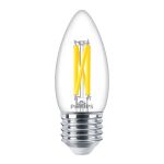 Philips MASTER LED E27 Bougie Filament Claire 3.4W 470lm - 922-927 Dim To Warm | Meilleur Rendu Des Couleurs - Dimmable - Équivalent 40W