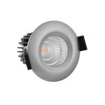 Noxion Spot LED Forseti Aluminium 6W 400lm 36D - 927 Blanc Très Chaud | Diamètre 72mm - IP44 - Meilleur rendu des couleurs - Dimmable