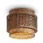 Good&Mojo Plafonnier Bhutan Bambou Brun S | Convient pour 1x E27 