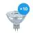 Lot 10x Ledvance Performance Spot LED Réflecteur GU5.3 MR16 5W 345lm 36D - 930 Blanc Chaud | Meilleur rendu des couleurs - Dimmable - Équivalent 35W