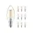 Lot 10x Philips MASTER Value LED Bougie E14 Filament Claire 3.4W 470lm - 927 Blanc Très Chaud | Meilleur Rendu Des Couleurs - Dimmable - Équivalent 40W