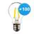 Lot 100x Noxion Lucent LED E27 Poire Filament Claire 4.5W 470lm - 840 Blanc Froid | Équivalent 40W