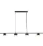 Nordlux Suspension luminaire Rail Clyde 20W 827 350lm 120D Noir - Métal | Dimmable - Blanc Très Chaud