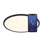 Nordlux Oja Smart 42 Plafonnier Métal Noir 20W 2300lm - 827-865 Variable Blanc | 424mm - Wifi et Bleutooth Dimmable