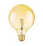 Osram Vintage 1906 LED E27 Globe Filament Dorée 125mm 2.8W 200lm - 824 Blanc Très Chaud | Équivalent 25W