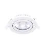Noxion LED Inclinable Slim Spot Blanc Rond 5W 550lm 60D - 940 Blanc Froid | 85mm - IP54 - Dimmable - Meilleur Rendu Des Couleurs