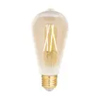 WiZ Smart LED E27 Edison Filament Ambre 6.5W 720lm - 820-845 Variable Blanc | Dimmable - Équivalent 50W