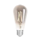 WiZ Smart LED E27 Edison Filament Smoke 6.5W 400lm - 820-850 Variable Blanc | Dimmable - Équivalent 35W