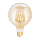 WiZ Smart LED E27 Globe Filament Ambre 125mm 6.5W 720lm - 820-845 Variable Blanc | Dimmable - Équivalent 50W