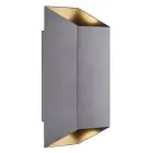 Nordlux Nico Applique Murale Aluminium Anthracite Up & Down | IP54 - Convient pour 2x GU10