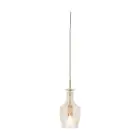 It's about RoMi Suspension Luminaire Brussels Verre Dorée | Convient pour 1x E14 