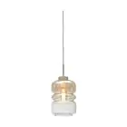 It's about RoMi Suspension Luminaire Verona Verre Brun | Convient pour 1x E27 