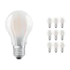 Lot 10x Ledvance CLASSIC LED E27 Poire Filament Dépolie 4.8W 470lm - 827 Blanc Très Chaud | Dimmable - Équivalent 40W