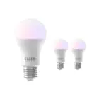 Lot 3x Calex Smart Tuya Wifi E27 Poire 8.5W 806lm - 822-840 Variable Blanc | RGBW - Dimmable - Équivalent 60W