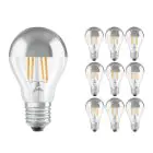 Lot 10x Ledvance CLASSIC LED E27 Poire Filament Claire 6.5W 650lm - 827 Blanc Très Chaud | Équivalent 50W