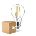 Lot 10x Philips Corepro LED Ampoule E27 Poire Claire 8.5W 1055lm - 827 Blanc Très Chaud | Équivalent 75W
