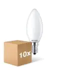 Lot 10x Philips Corepro LED Bougie E14 Dépolie 6.5W 806lm - 827 Blanc Très Chaud | Équivalent 60W