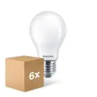 Lot 6x Philips MASTERValue LED E27 Poire Dépolie 11.2W 1521lm - 940 Blanc Froid | Meilleur Rendu Des Couleurs - Dimmable - Équivalent 100W