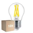 Lot 10x Philips MASTER LED E27 Boule Filament Claire 5.9W 806lm - 922-927 Dim To Warm | Meilleur Rendu Des Couleurs - Dimmable - Équivalent 60W