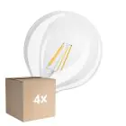 Lot 4x Osram LED Superstar E27 Globe G125 Filament Claire 11W 1521lm - 927 Blanc Très Chaud | Meilleur Rendu Des Couleurs - Équivalent 100W