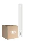 Lot 10x Philips CorePro PL-L LED Ampoule EM/Mains 12W - 840 Blanc Froid | 4-Pins - Équivalent 24W