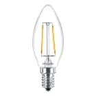 Philips Corepro LED Bougie E14 Filament Claire 2W 250lm – 827 – Blanc Très Chaud | Équivalent 25W