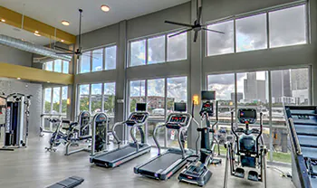 eclairage salle de fitness