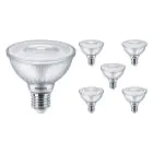 Voordeelpak 6x Philips Master Value LED Lamp Reflector E27 PAR30 9.5W 820lm 25D - 940 Koel Wit | Beste Kleurweergave - Dimbaar - Vervangt 75W